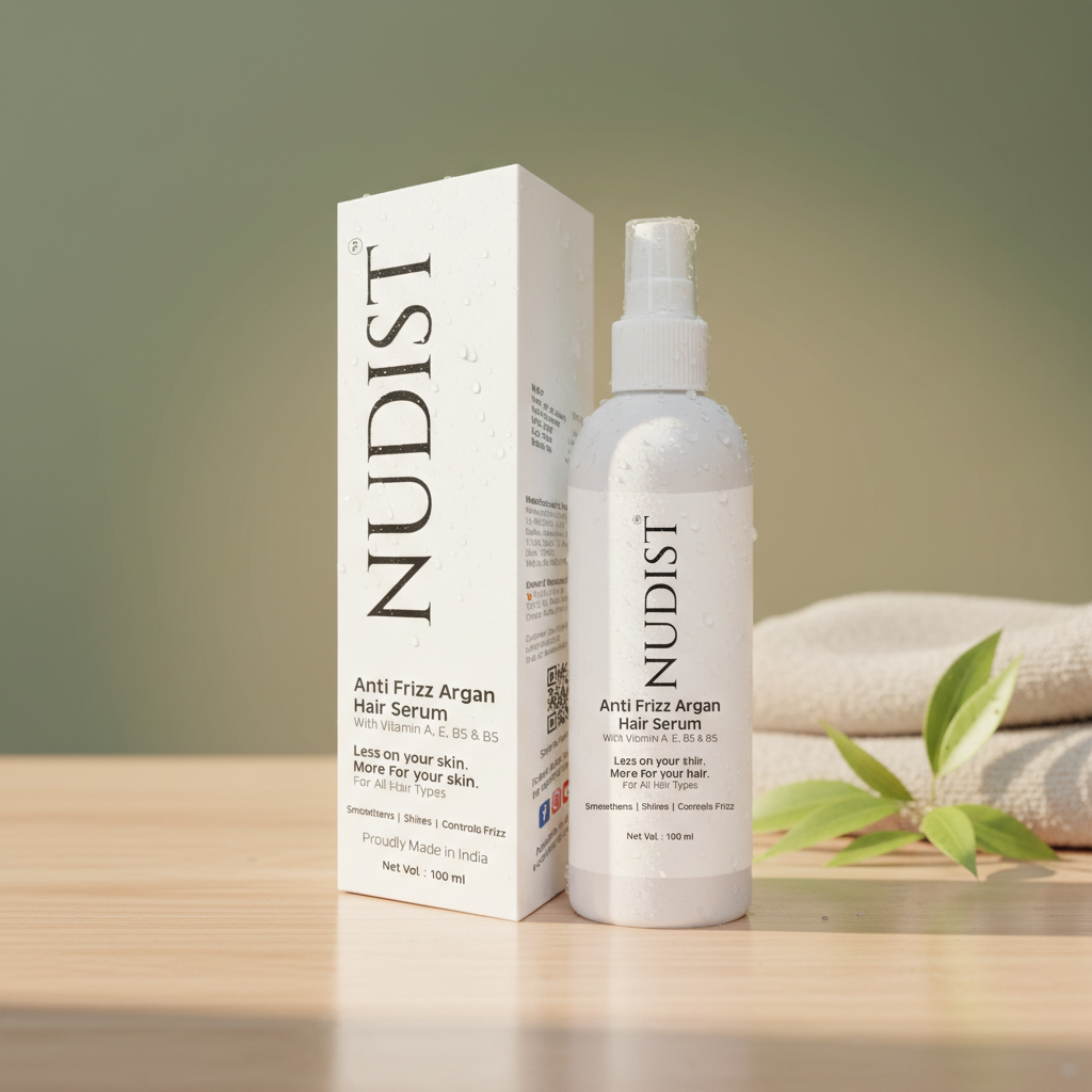 Nudist Anti Frizz Argan Hair Serum 100 ml