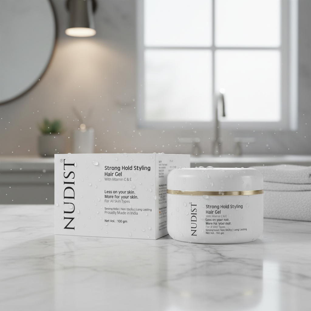 Nudist Strong Hold Styling Hair Gel 100 gm